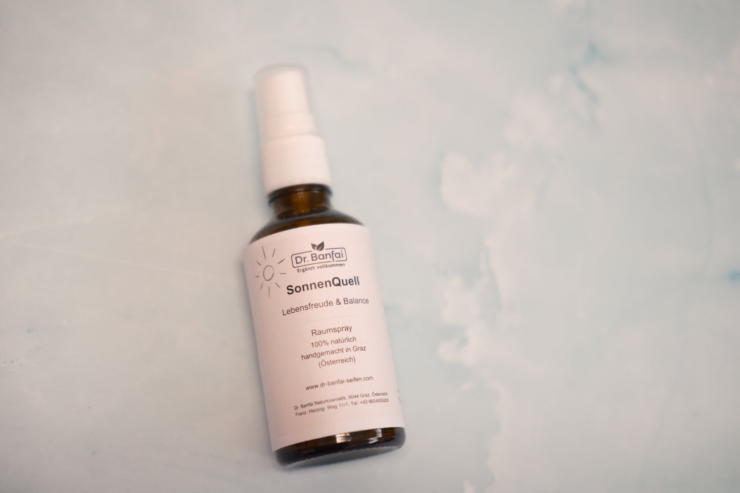 RAUMSPRAY "SonnenQuell"- naturreine ätherische Bio-Öle