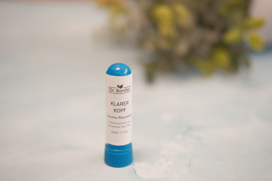 Aroma Riechstift "Klarer Kopf"- naturreine ätherische Bio- Öle